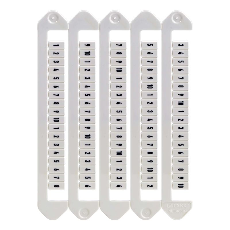 Маркировка для клемм ширина 5мм от 51 до 60 горизонтальная ориентация DKC NUTB-5-51-60H