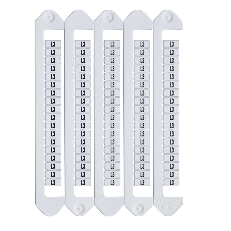 Маркировка для клемм ширина 5мм символы "L3" вертикалная ориентация DKC NUTB-5-L3V