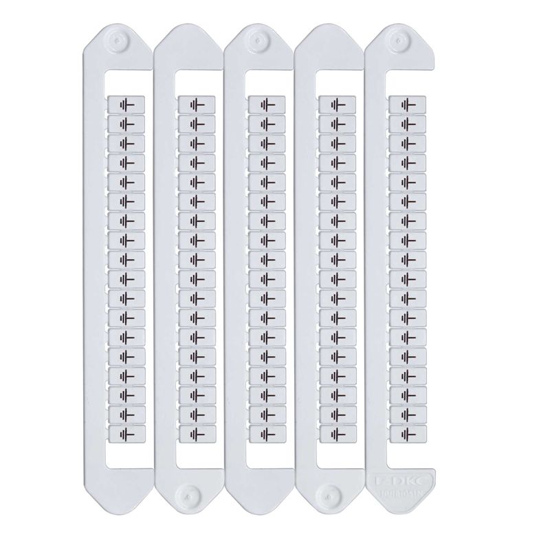 Маркировка для клемм ширина 5мм символ "заземление" горизонтальная ориентация DKC NUTB-5-EARTHH