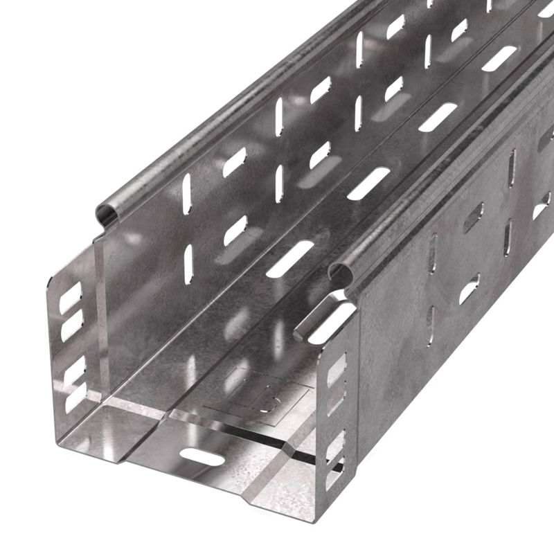 Лоток перфорированный 100х80 L3000 1мм Стандарт (уп.6м) Промрукав PR16.2298