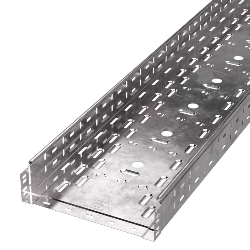 Лоток перфорированный 300х80 L3000 1мм Стандарт (уп.6м) Промрукав PR16.2307