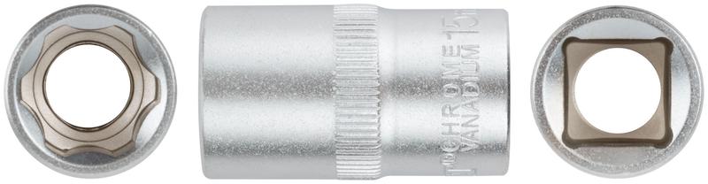 Головка шестигранная CrV 1/2дюйм 15мм FIT 62045