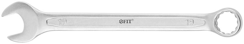 Ключ комбинированный усиленный "Гранд" CrV холодный штамп 19мм FIT 63289