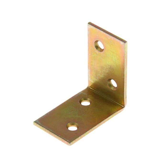 Уголок мебельный широкий 60х60х25х2мм желт. Tech-Krep/Zitar 148292