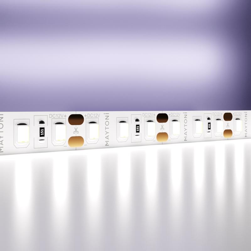 Лента светодиодная 12В 2835 9.6Вт/м 6000К IP20 (уп.5м) Maytoni 10110