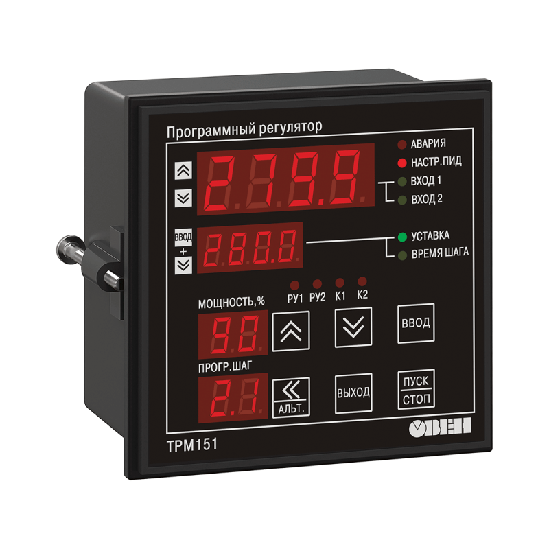 Измеритель ПИД-регулятор универсальный программный ТРМ151-Щ1.ИИ.07 ОВЕН 8241