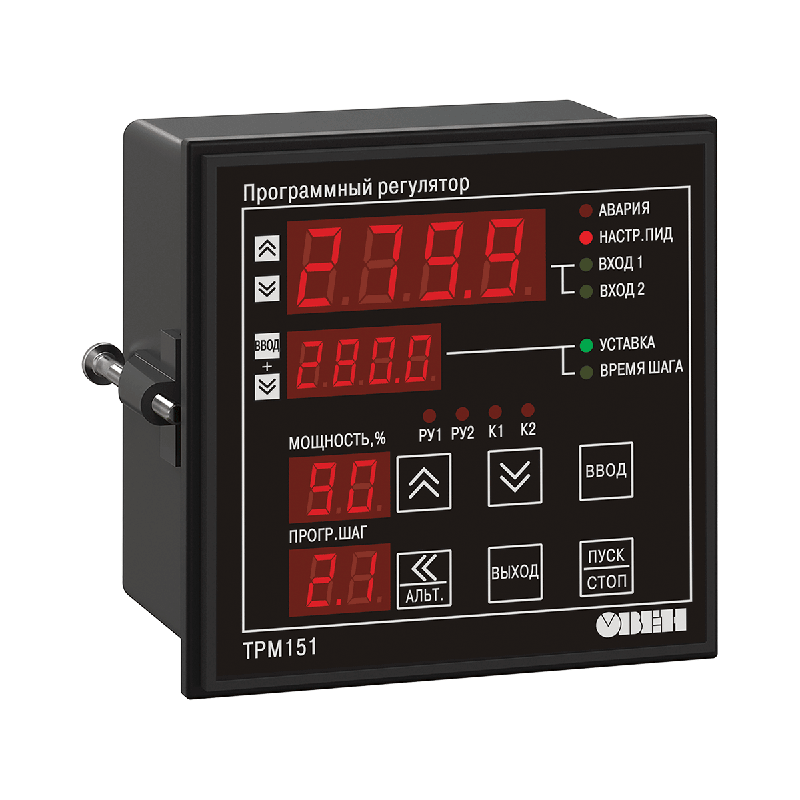 Измеритель ПИД-регулятор универсальный программный ТРМ151-Щ1.СК.10 ОВЕН 46283