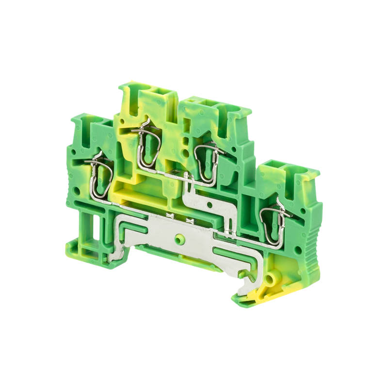 Клемма пружинная двухуровневая "Земля" 2.5кв.мм MTS-D2.5PE ОВЕН 136881