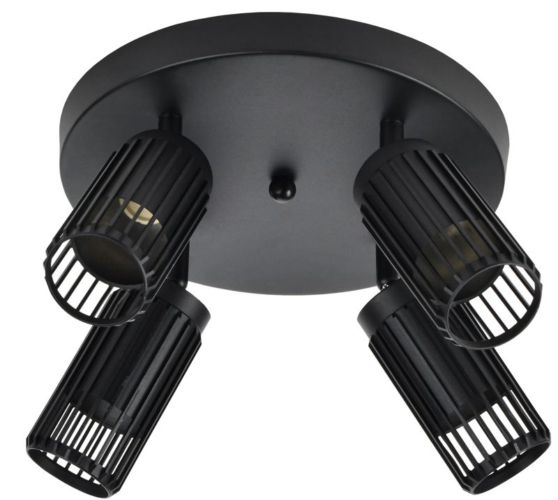 Светильник 4209 потолочный 4хGU10 черн. IEK LT-UPB0-4209-GU10-4-K02