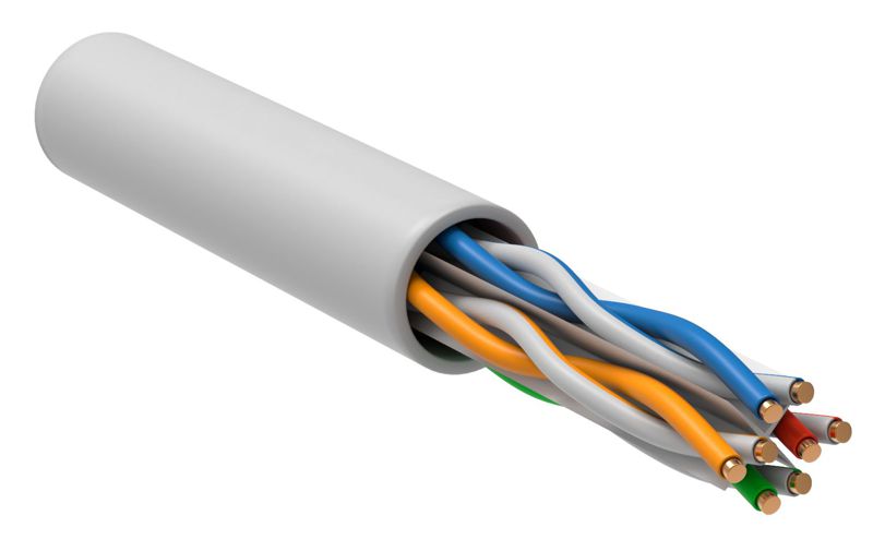 Кабель витая пара U/UTP кат.6 4х2х23AWG LSLTx бел. (уп.305м) РФ/Т ITK LC1-C604-128-T-R