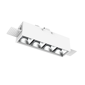Светильник светодиодный DL-Box Reflect Multi 1x4 trimless 150х43х63 14Вт 3000К 24град. встраив. RAL9003 бел. диммер DALI VARTON V1-R0-00628-20D20-2001430