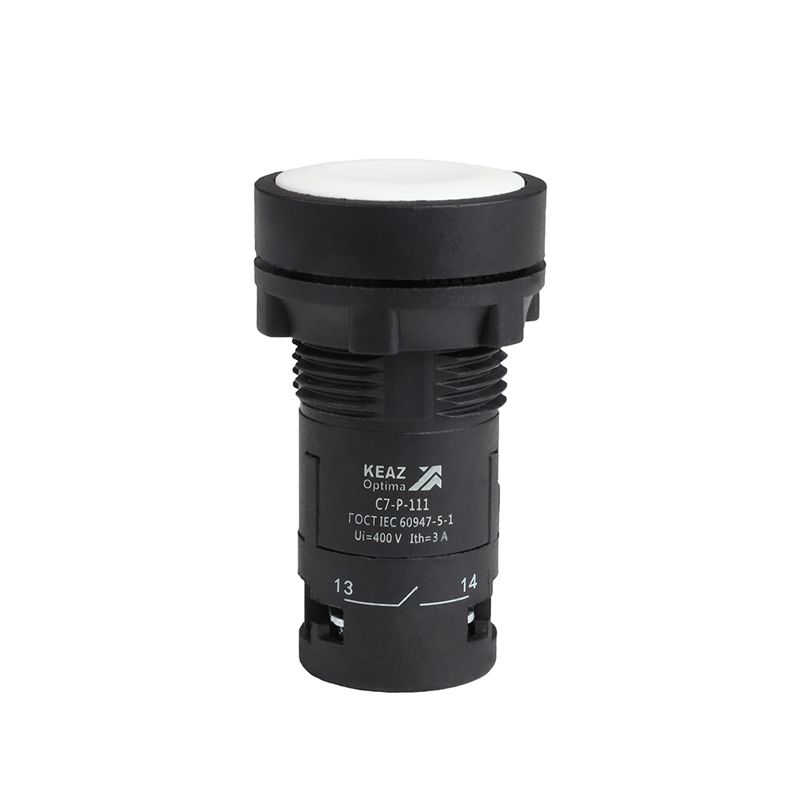 Кнопка OptiSignal Compact D22 С7-P-111 бел. 1НО+1НЗ XB7NA15 КЭАЗ 362042