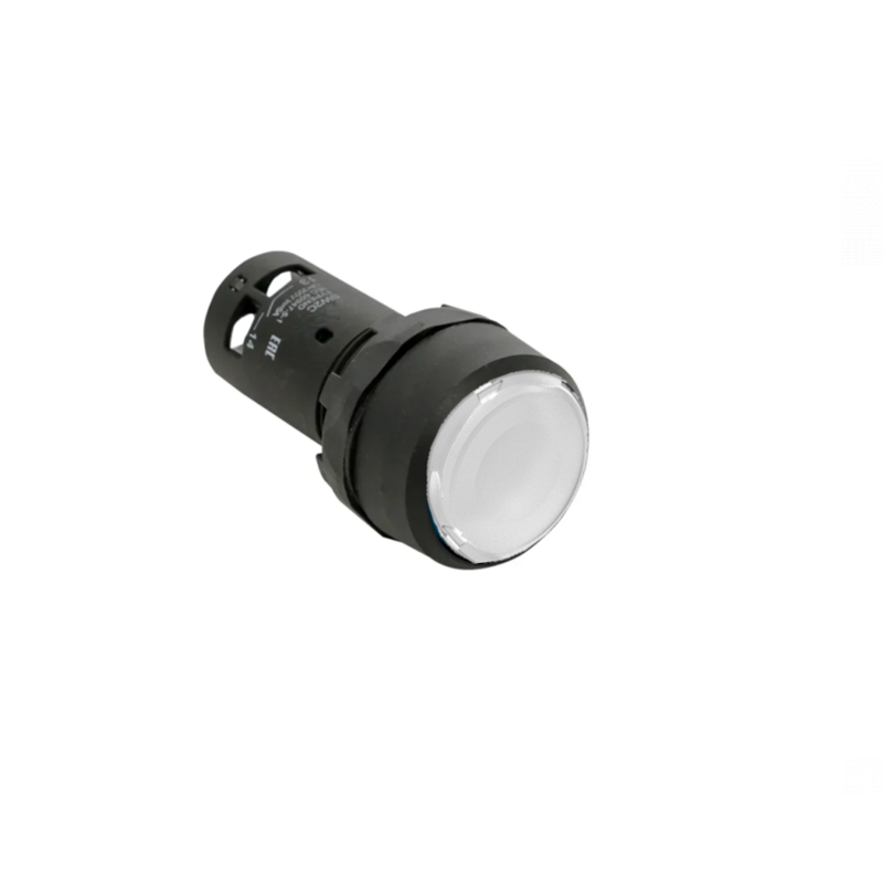 Кнопка с фиксацией с подсветкой OptiSignal Compact D22 С7-PHL-M101 бел. 1НЗ 230В AC XB7NJ01M2 КЭАЗ 362114