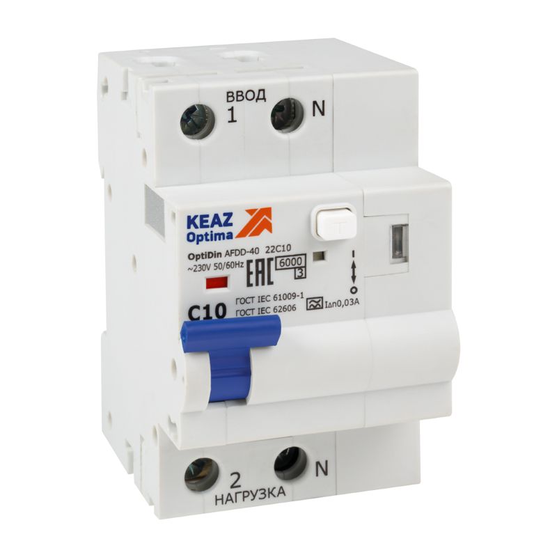 Выключатель автоматический дифференциального тока с дополнительным устройством