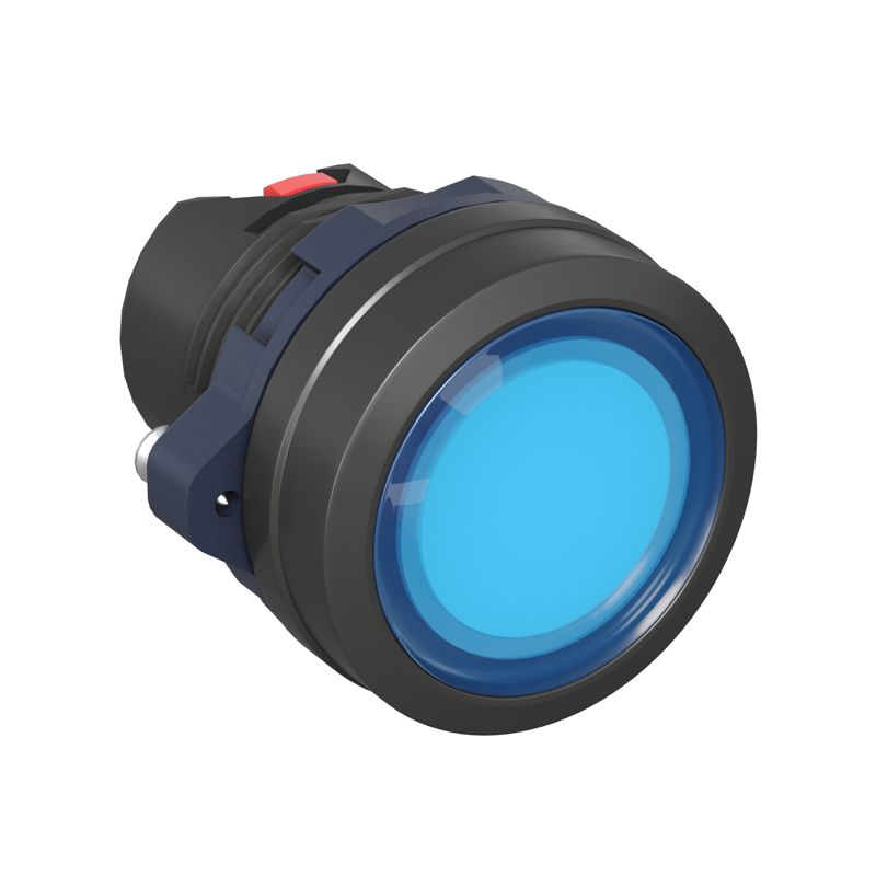 Головка кнопки плоская прозрачная с фиксацией син. DKC M22P-FLLBP