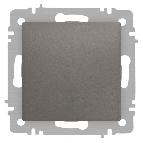 Кнопка Accent 6-109-09 10А-250В IP20 СУ титан Intro Б0063621