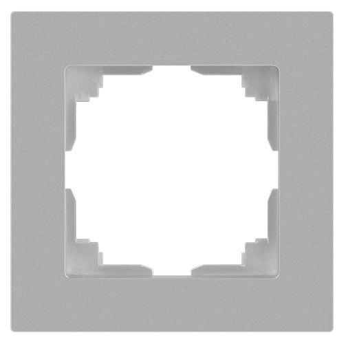 Рамка 1-м СП Accent 6-501-03 алюм. Intro Б0063742