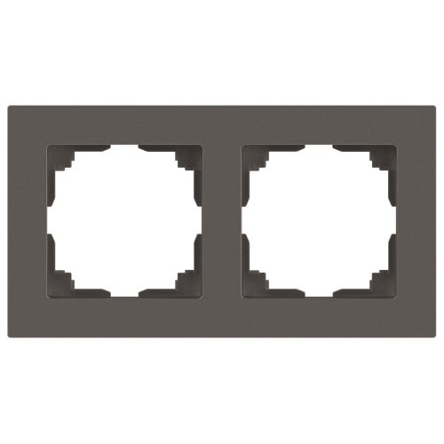 Рамка 2-м СП Accent 6-502-09 титан Intro Б0063723