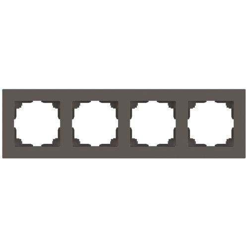 Рамка 4-м СП Accent 6-504-09 титан Intro Б0063712