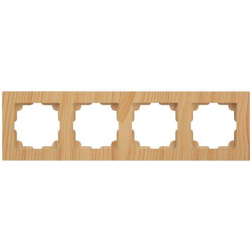 Рамка 4-м СП Accent 6-504-11 сосна Intro Б0063771