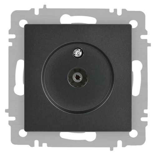 Розетка телевизионная одиночная TV СП Accent 6-301-07 IP20 графит Intro Б0063614