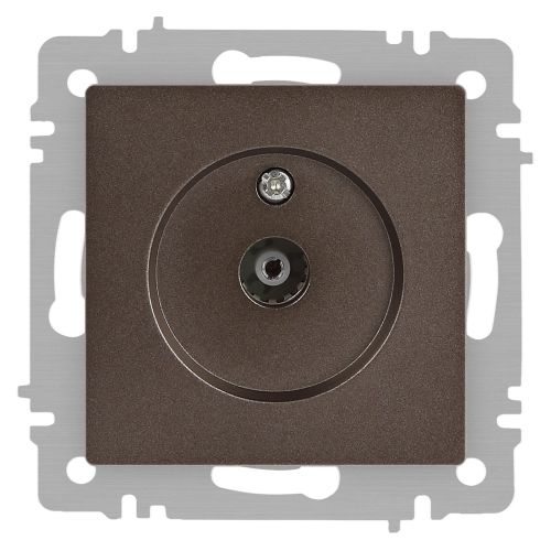 Розетка телевизионная одиночная TV СП Accent 6-301-08 IP20 бронза Intro Б0063616