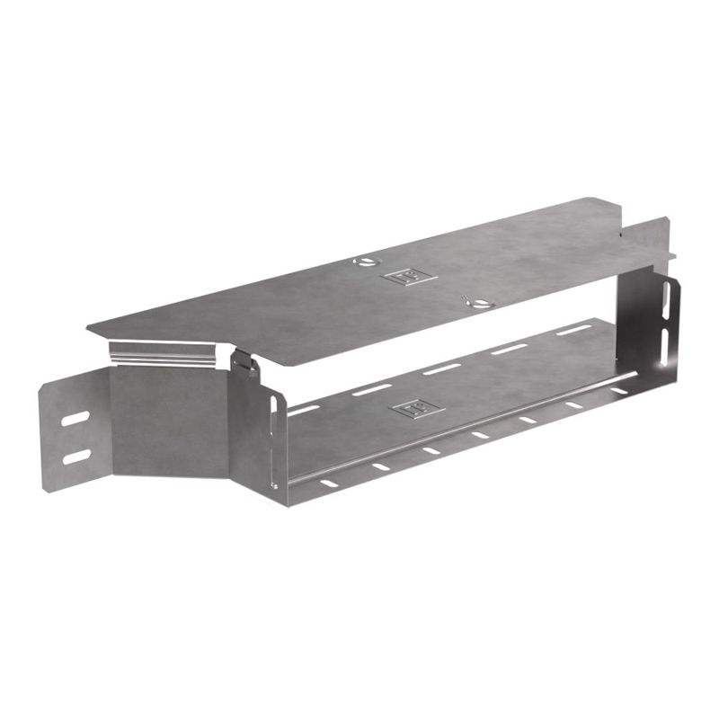 Ответвитель для лотка горизонтальный 400х100 с крышкой Стандарт Промрукав PR16.1187