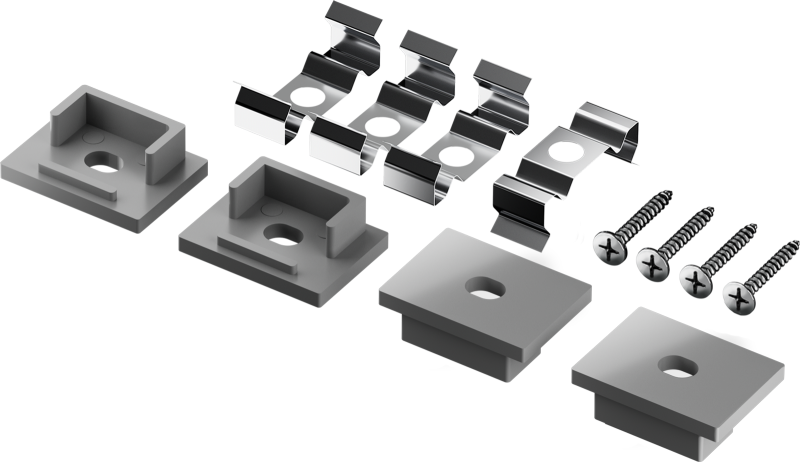 Комплект клипс 91 945 ИМПСЛ-02 (4 крепежные клипсы с заглушками) для ИПСЛ-02 Innolux 91945