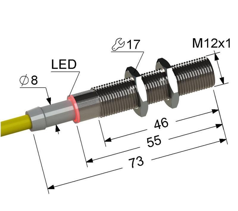 Выключатель бесконтактный PS2-12M73-2B11-Z (ВБ2.12М.73.2.1.1.Z) МЕГА-К A8010-79681890