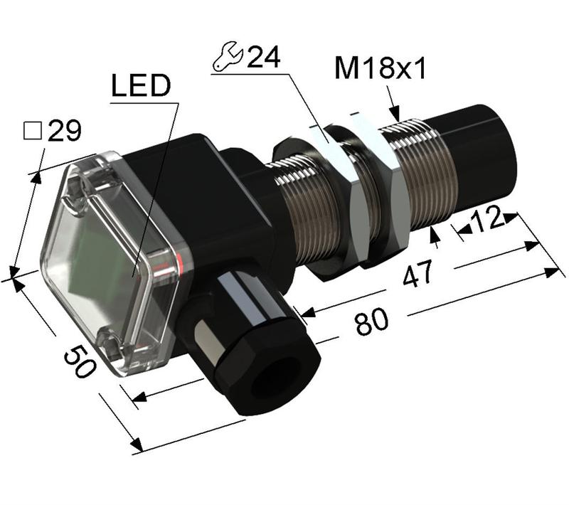 Выключатель бесконтактный PS2-18M80-12N31-B (ВБ2.18М.80.8.3.1.В) МЕГА-К A8010-80087279