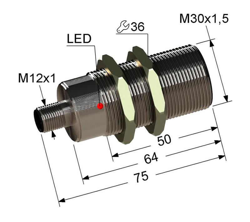 Выключатель бесконтактный PS2-30M75-10B21-C4 (ВБ2.30М.75.10.2.1.C4) МЕГА-К A8010-T200054237