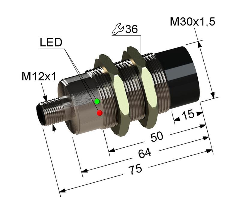 Выключатель бесконтактный PS2-30M75-15N35-C4-Y (ВБ2.30М.75.15.3.5.C4.1(400мА)) МЕГА-К A8010-34128583