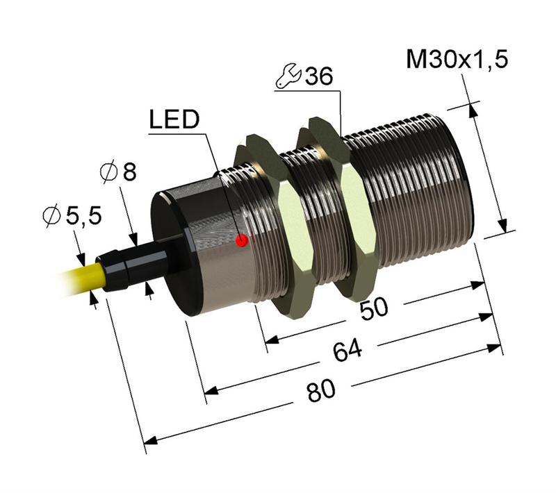 Выключатель бесконтактный PS2-30M80-10B41-Z (ВБ2.30М.80.10.4.1.Z) МЕГА-К A8010-82690873