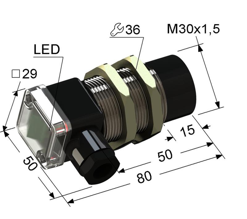 Выключатель бесконтактный PS2-30M80-15N11-B (ВБ2.30М.80.15.1.1.В) МЕГА-К A8010-80087170