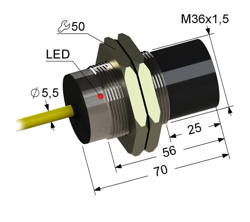 Выключатель бесконтактный PS2-36M70-20N51-K (ВБ2.36М.70.20.5.1.K) МЕГА-К A8010-T41173897
