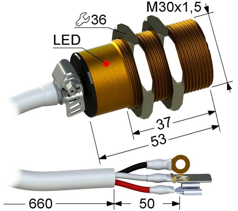 Выключатель бесконтактный PS2A-30M53-10B31-ZN (ВБ2А1.30М.53.10.3.1.Z) МЕГА-К A8010-80087101