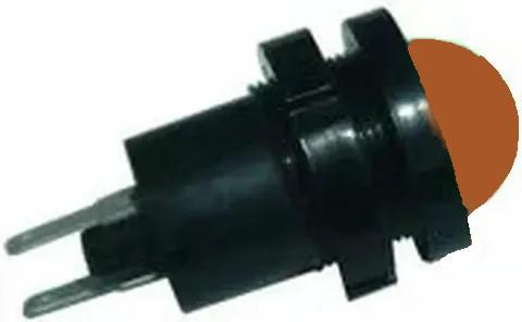 Лампа светодиодная СКЛ-12А-Р-3-127-Ч 127В 50Гц черн. корпус диаметр посадочного отверстия 22мм УХЛ2.1 оранж. Реле и Автоматика A8021-02838377