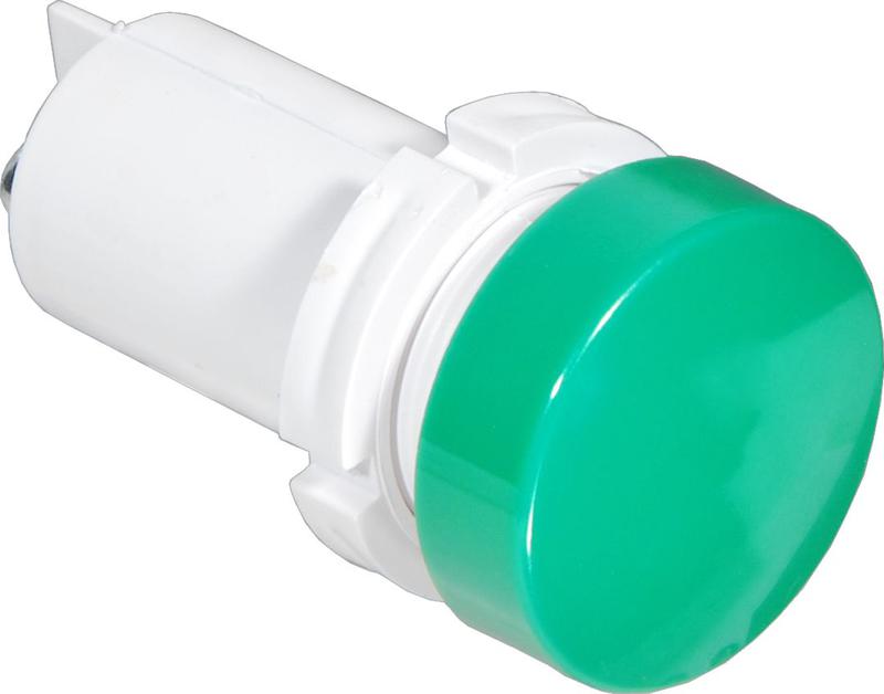 Лампа светодиодная СКЛ-14А-Л-2-220-П плоский излучатель 220В 50Гц/пост. диаметр посадочного отверстия 22мм УХЛ2.1 зел. Реле и Автоматика A8021-80064294