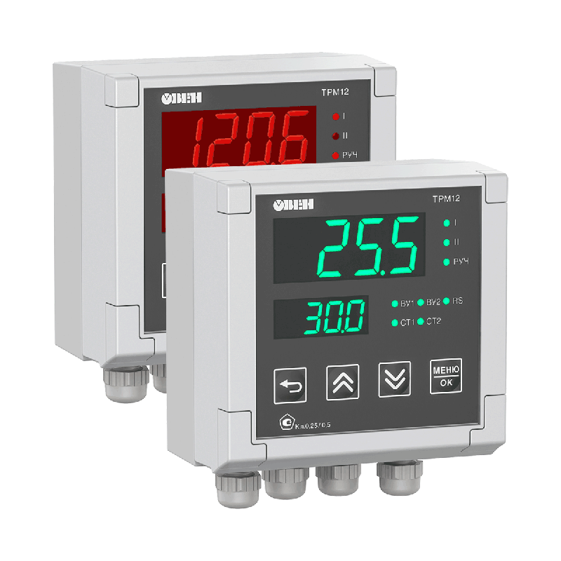 Измеритель-регулятор микропроцессорный ТРМ12-Щ5.У2.ИР.RS ОВЕН 144749