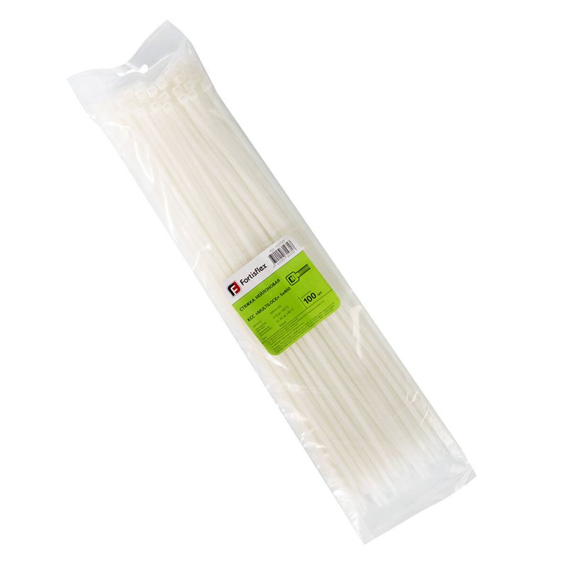 Хомут нейлоновый КСС MULTILOCK 5х400 бел. (уп.100шт) Fortisflex 102309