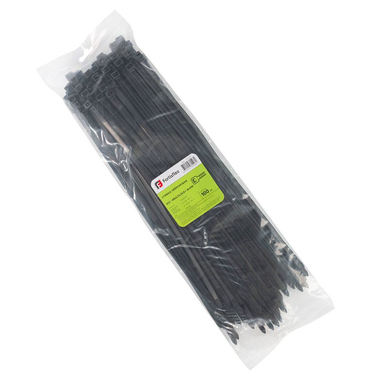 Хомут нейлоновый КСС MULTILOCK 8х400 черн. (уп.100шт) Fortisflex 102327