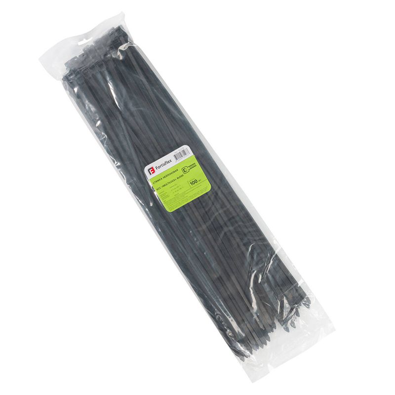Хомут нейлоновый КСС MULTILOCK 8х500 черн. (уп.100шт) Fortisflex 102328