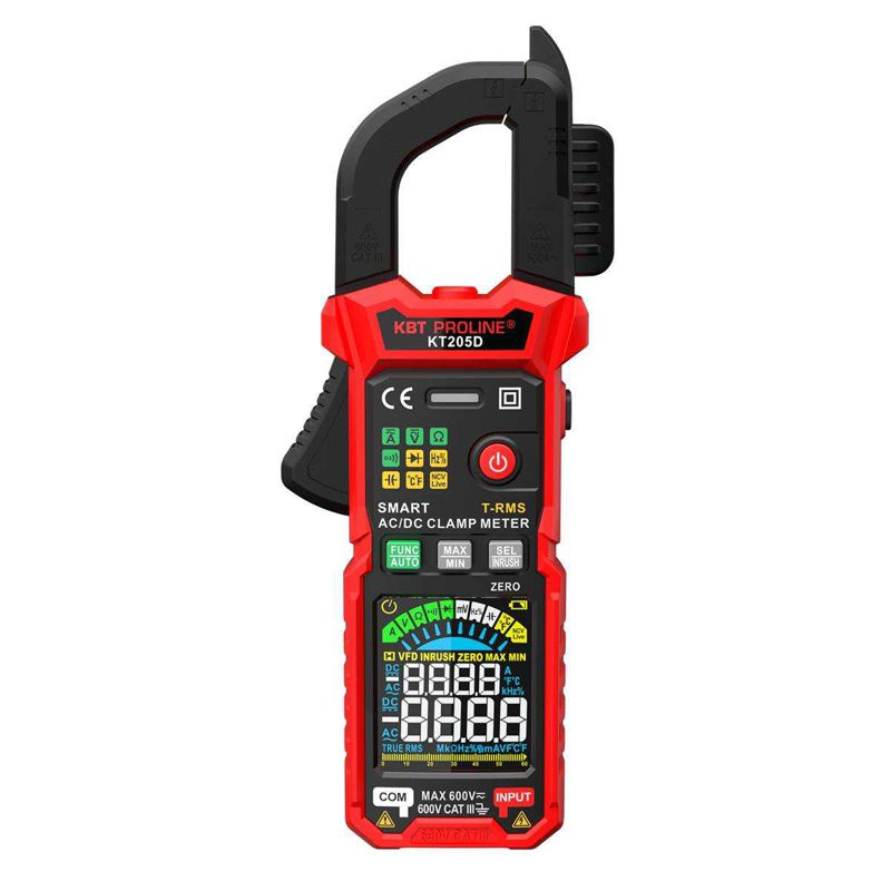 Клещи токовые цифровые КТ 205D PROLINE КВТ 90386