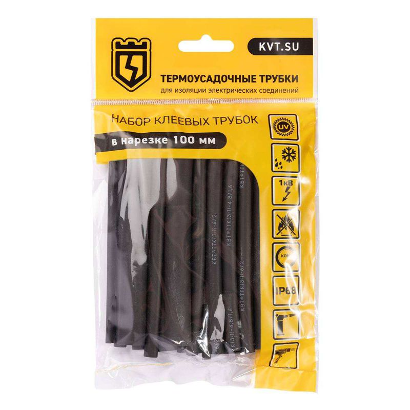 Набор термоусадочных трубок Гермокомплект Мульти Макс КВТ 89778