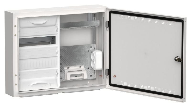 Корпус комбинированный ЩРн-24 (2х24) TITAN 5 бел. IEK TI5-51-N-2X024-30