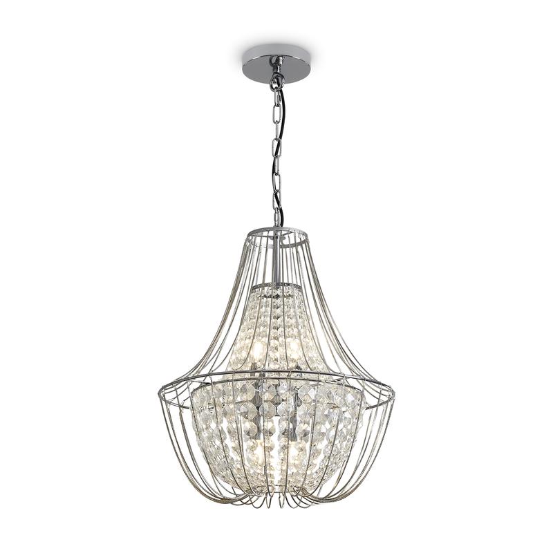 Светильник подвесной Pava 4х60Вт E14 IP20 Freya FR1016PL-04S