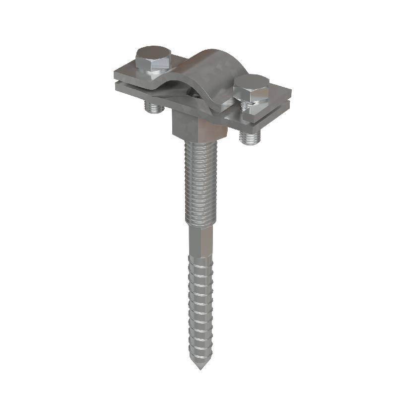 Держатель вкручиваемый для прутка d6-10мм со шпилькой М8 L80мм DPV-SM8-80-D6-10 HD КМ MA0717