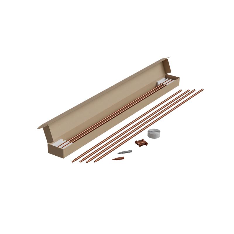 Комплект заземления из 6 стержней d16мм L=9м безмуфтовый (конус морзе) KTZ-D16-L9 SCU КМ MA0796