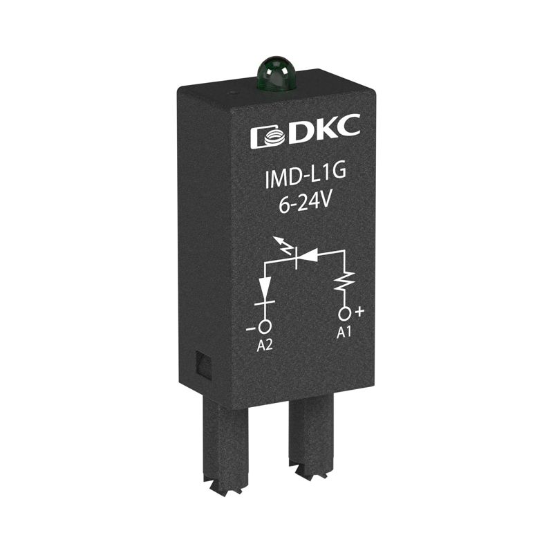Модуль индикации и защиты LED зел.+диод 110-240В DC DKC IMD-LDD3G