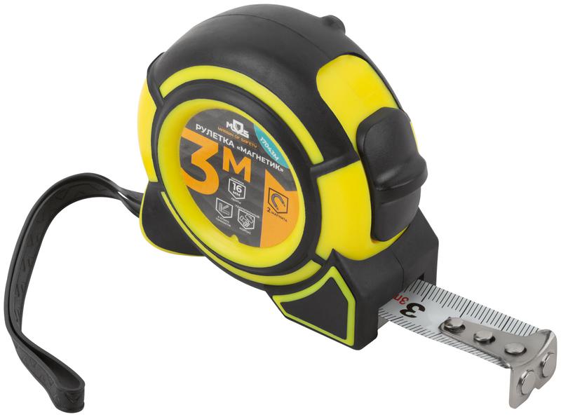 Рулетка Магнетик 3мх16мм MOS 17043М